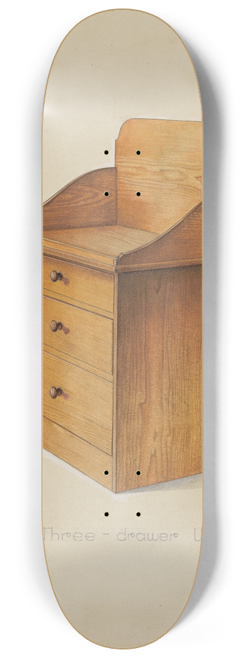 Irving I. Smith - Shaker Wash Stand with Drawers 8.25 inch art skate deck