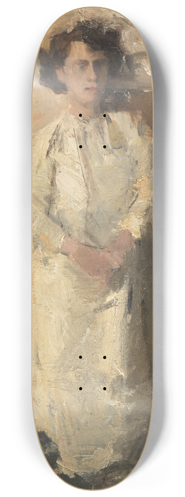 Isaac Israls - Portrait of the artist Theo Nieuwenhuis in his studio 8.25 inch art skate deck