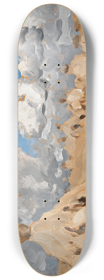 Isaac Levitan - Haystacks In A Russian Landscape 8.25 inch art skate deck