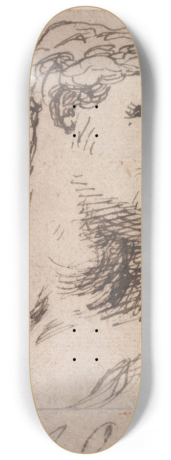 Isaac Oliver - Womans Head Inclined to the Right 8.25 inch art skate deck