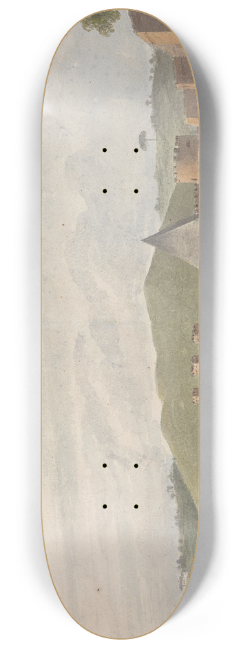 Isaac Weld - Walls of Rome; The Aurelian Wall, with the Pyramid of Cestius 8.25 inch art skate deck