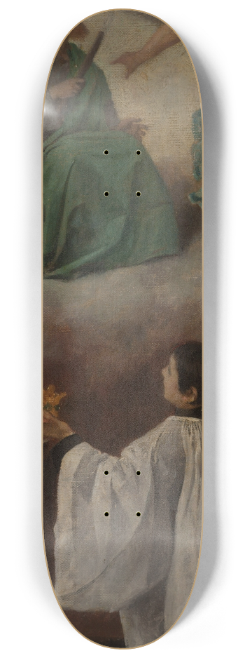 Isidore Patrois - Saint Louis de Gonzague en contemplation devant les vertus de Jsus ou La vision de saint Louis de Gonzague 8.25 inch art skate deck