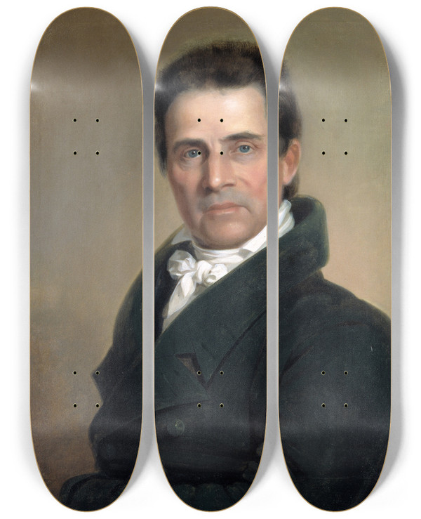 Triptych art skateboard deck of Philip Tilyard John Cockey Iii by Philip Tilyard (1785-1830)