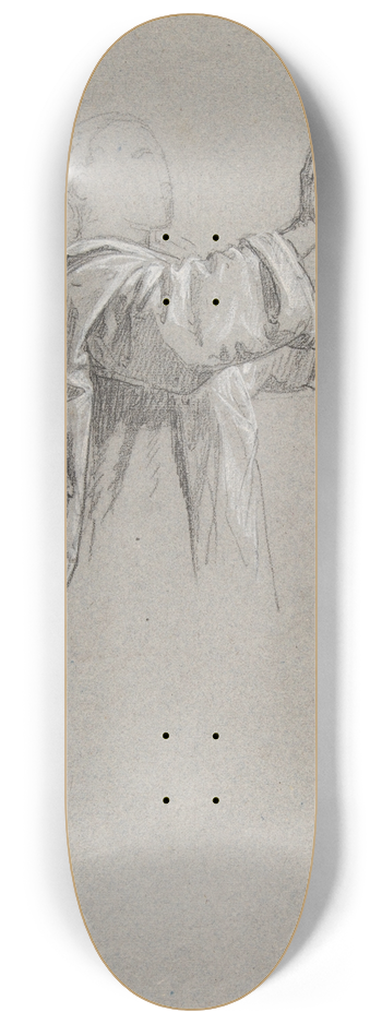 Isidore Pils - Cleric with Raised Arms 8.25 inch art skate deck
