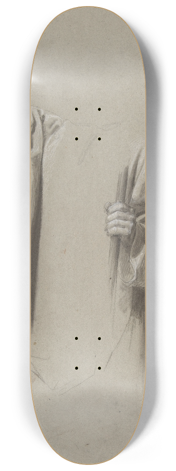 Isidore Pils - Drapery Study for Saint Remi 8.25 inch art skate deck