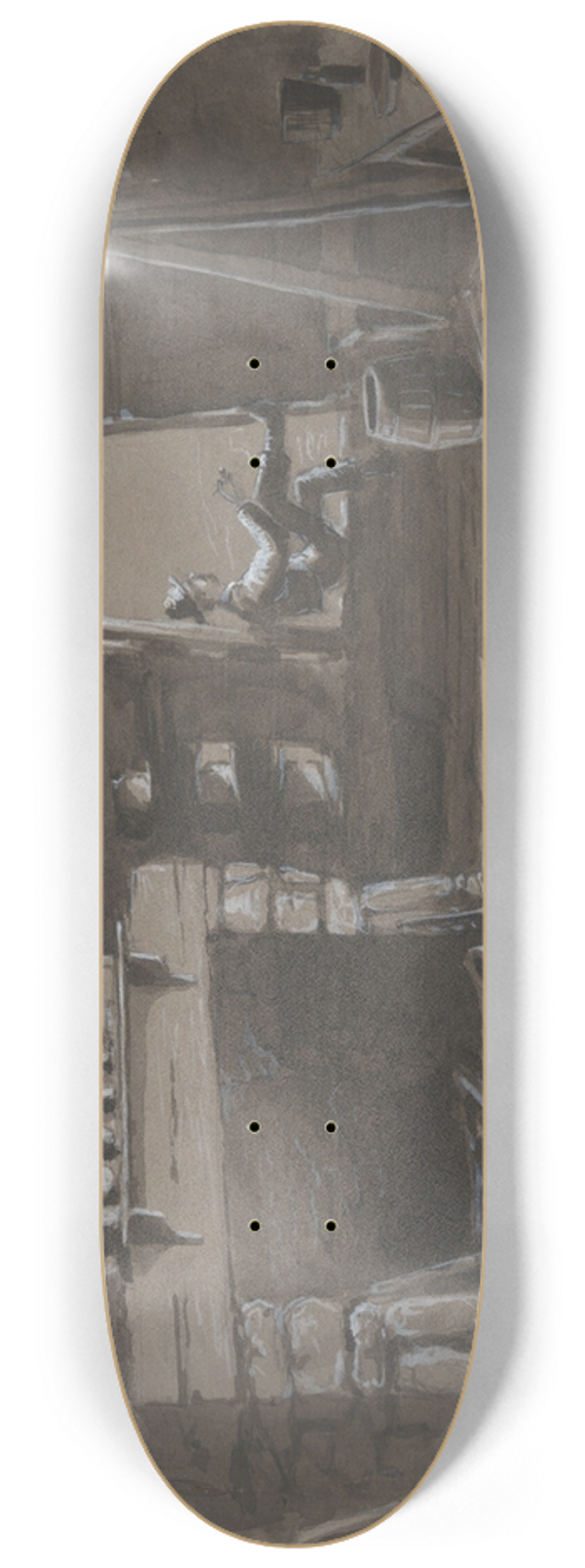 Alfred Wordsworth Thompson - Grand Saloon in the HotelConway 8.25 inch art skate deck