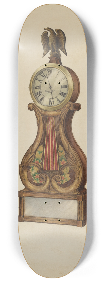 Isidore Sovensky - Lyre Clock 8.25 inch art skate deck