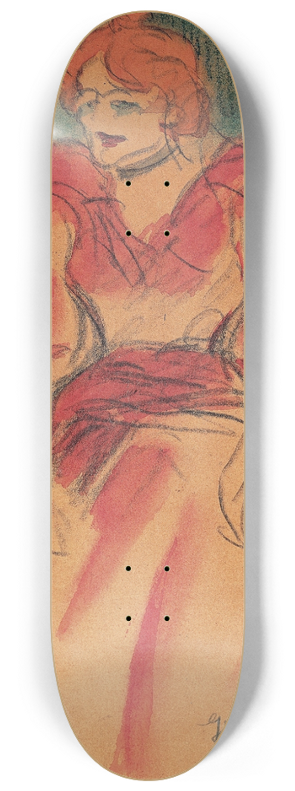 Isidre Nonell - Cabaret Singer 8.25 inch art skate deck