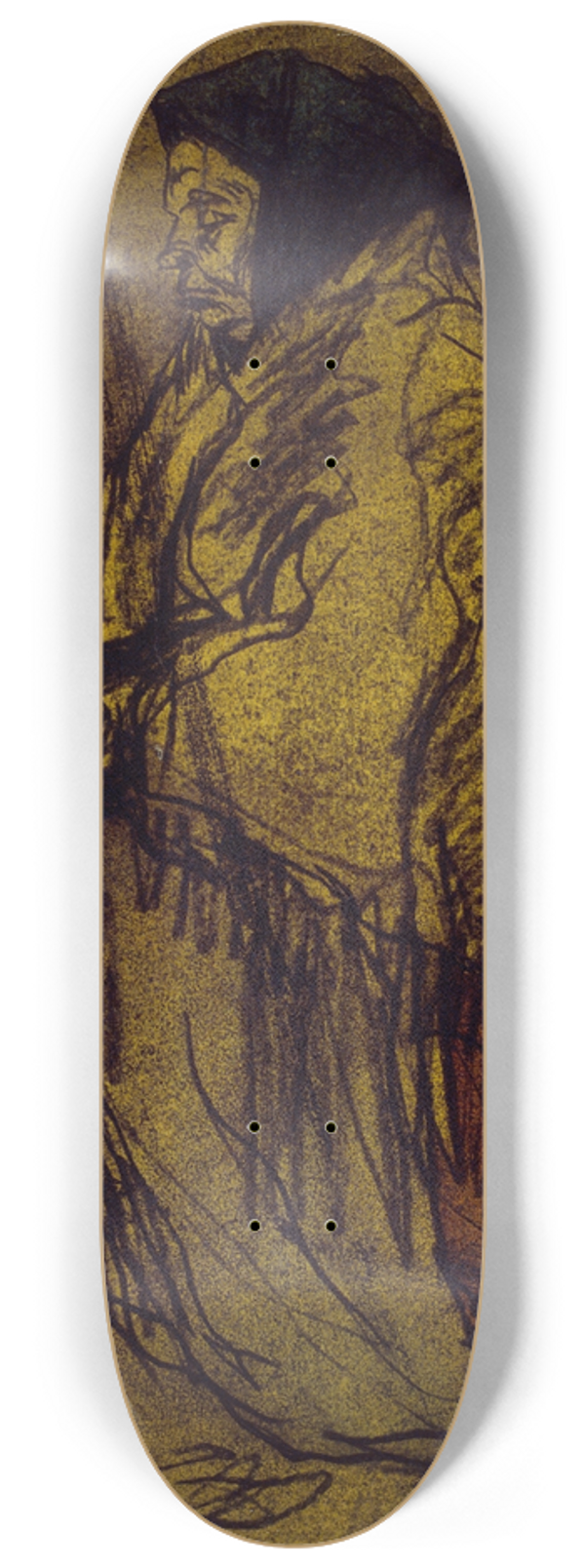 Isidre Nonell - Poor Woman Praying 8.25 inch art skate deck