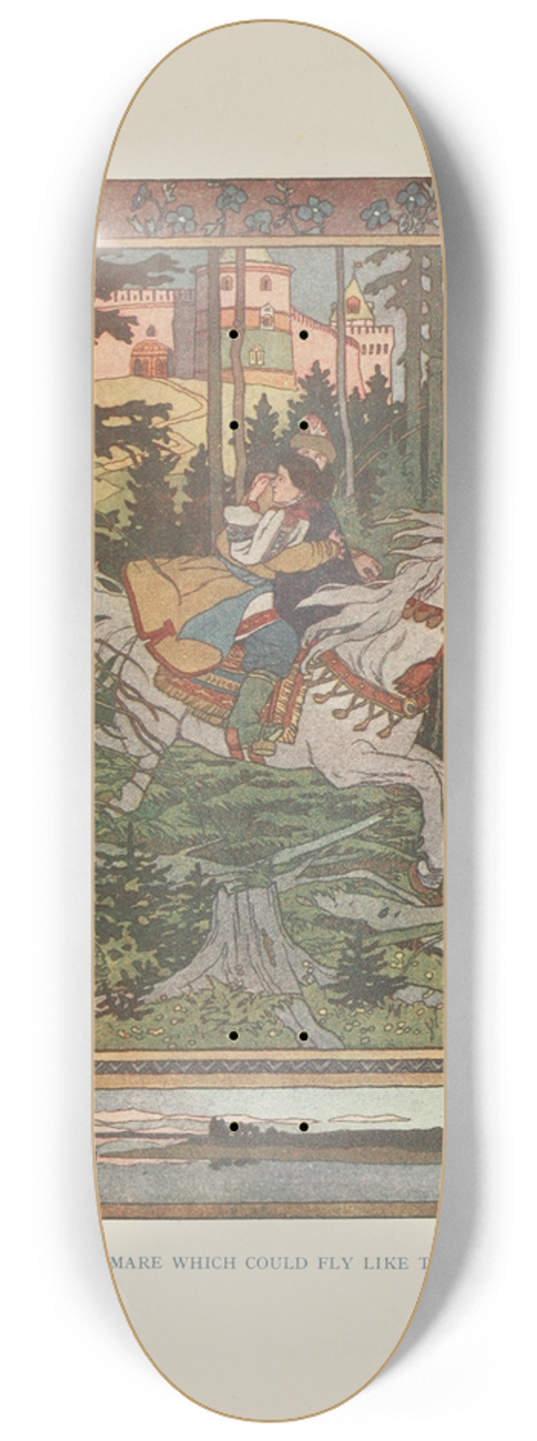 Ivan Bilibin - A white mare which could fly like the wind 8.25 inch art skate deck