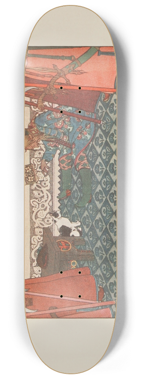 Ivan Bilibin - So they dwelt together in happiness always 8.25 inch art skate deck
