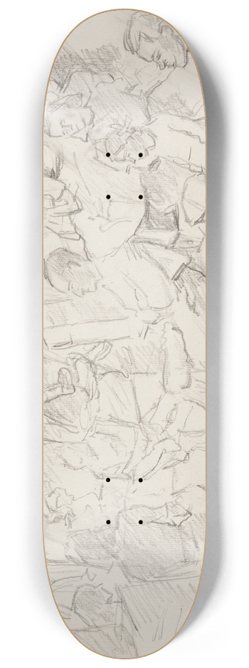 Ivan Ivanec - Ludzie siedzcy w schronie 8.25 inch art skate deck