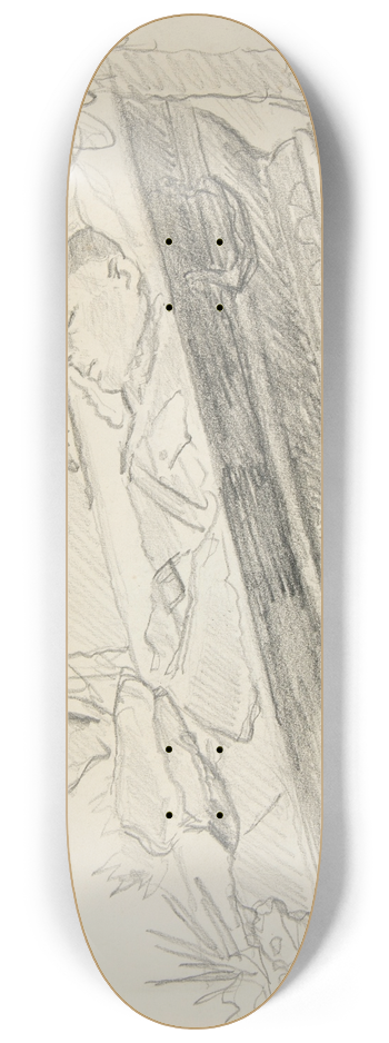 Ivan Ivanec - Oficer lecy w trumnie 8.25 inch art skate deck