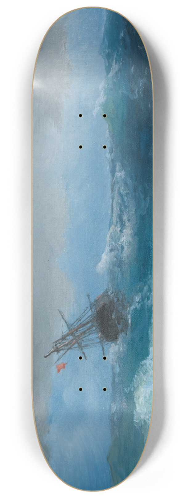 Ivan Konstantinovich Aivazovsky - Gathering Storm 8.25 inch art skate deck