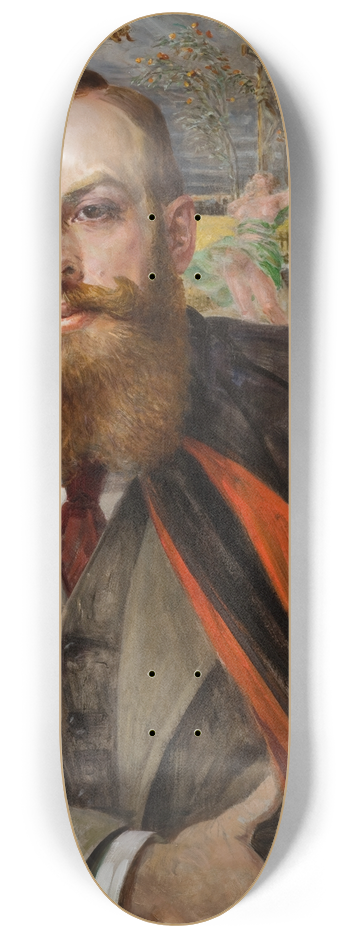 Jacek Malczewski - Portrait of Adam ada-Cybulski 8.25 inch art skate deck