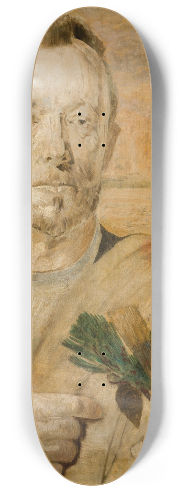 Jacek Malczewski - Portrait of Aleksander Mroczkowski 8.25 inch art skate deck