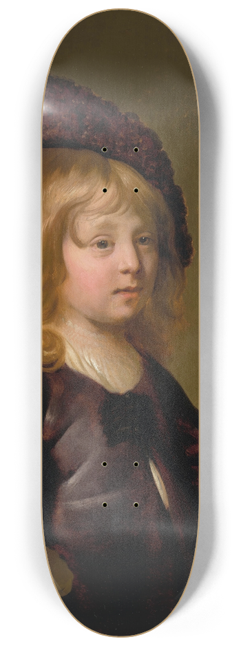 Jacob Adriaensz Backer - Portrait of a boy 8.25 inch art skate deck