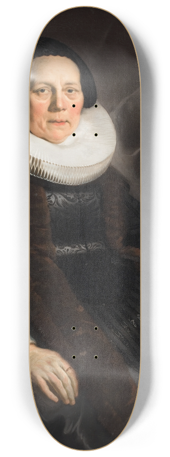 Jacob Adriaensz Backer - Portrait of a Woman 8.25 inch art skate deck