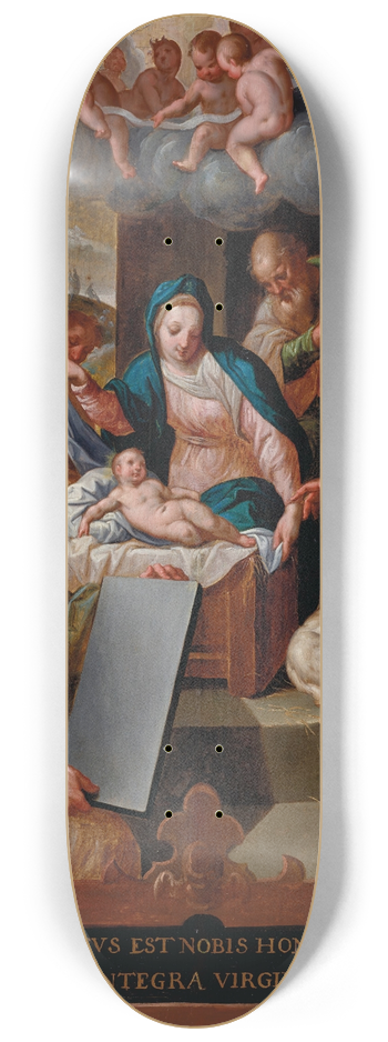 Jacob De Backer - The Adoration of the Shepherds 8.25 inch art skate deck