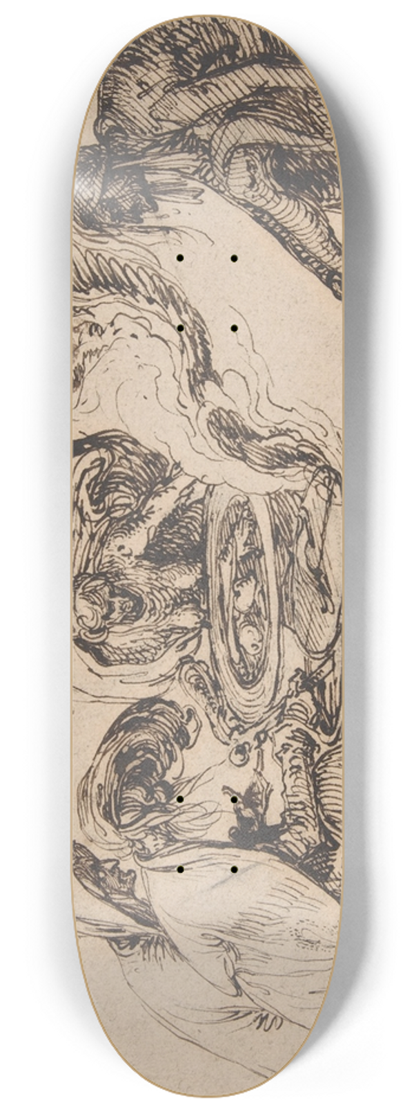 Jacob de Gheyn II - Witches Sabbath 8.25 inch art skate deck