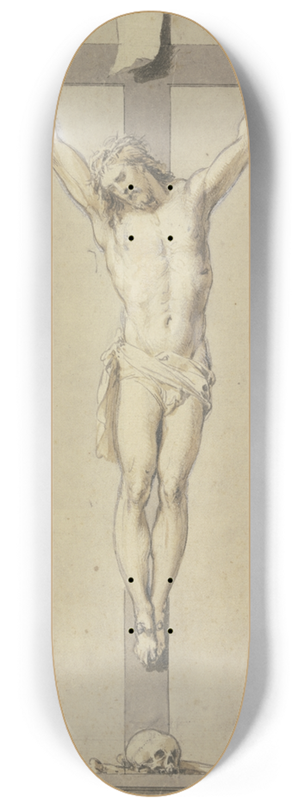 Jacob de Wit - Christ on the cross 8.25 inch art skate deck