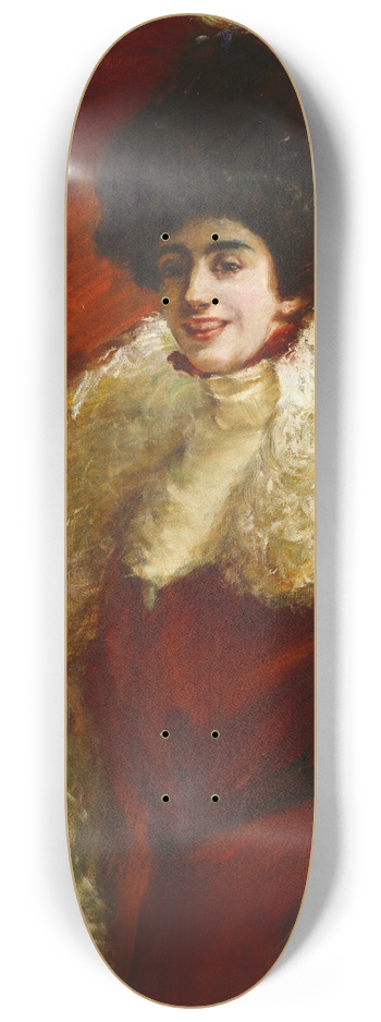 Alice Pike Barney - Alice Warder Garrett 8.25 inch art skate deck