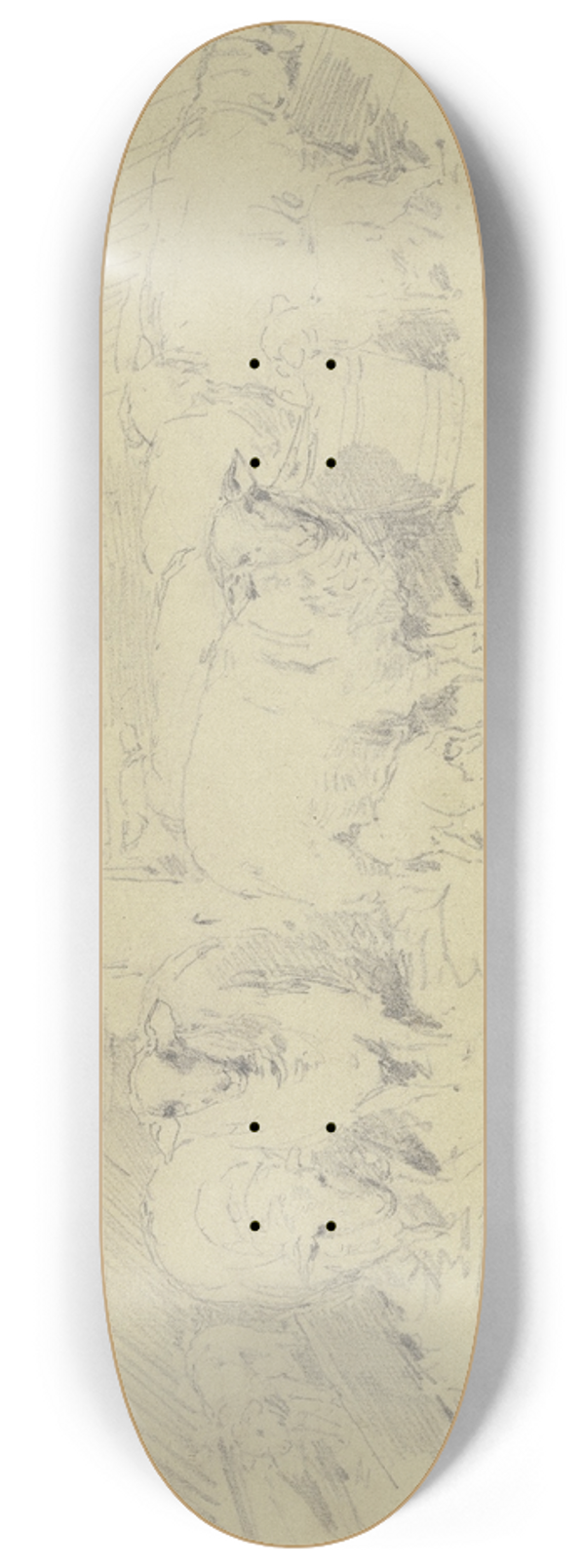 Jacob Happ - A sheepfold 8.25 inch art skate deck