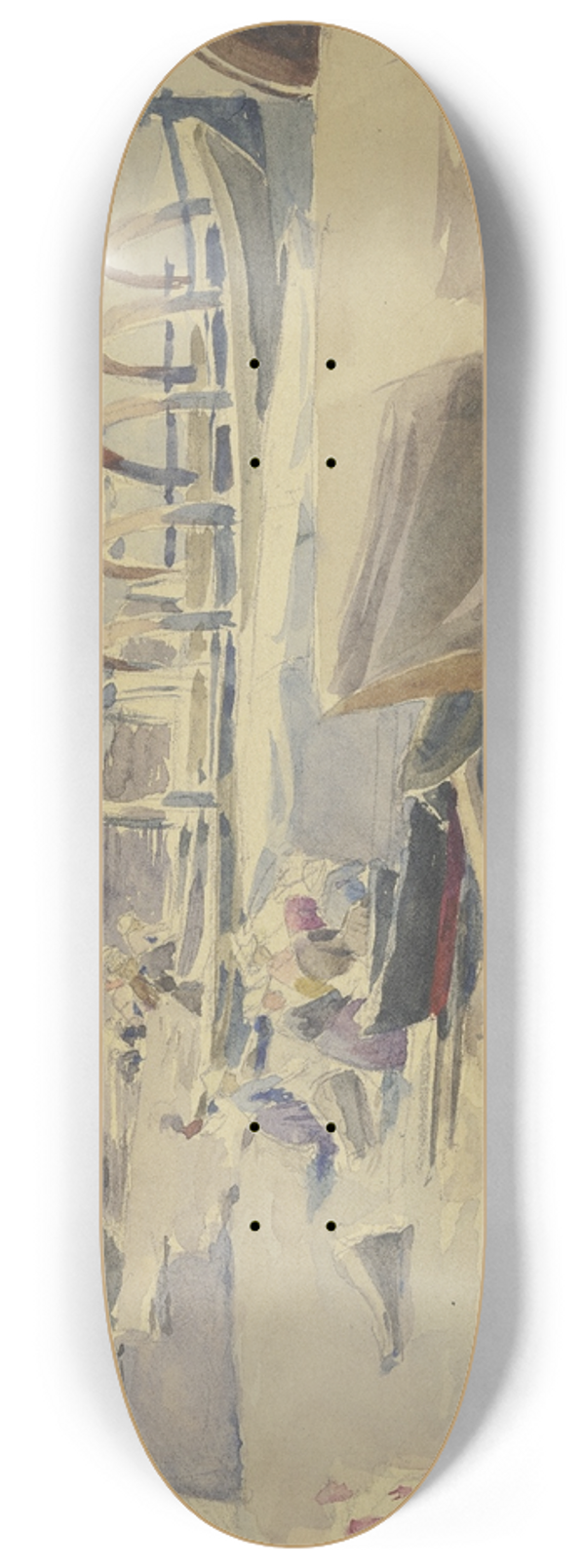 Jacob Happ - Port at Lake Garda 8.25 inch art skate deck