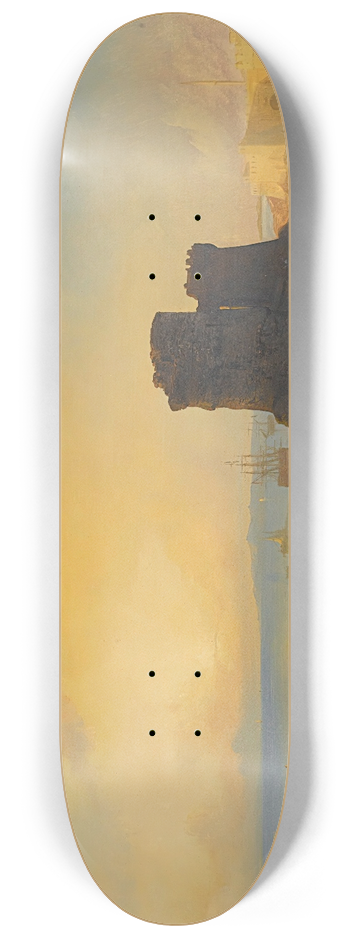 Jacob Jacobs - Crusader Castle On The Ottoman Coast 8.25 inch art skate deck