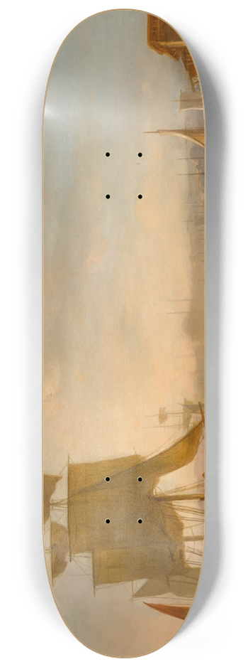 Jacob Jacobs - On the Bosphorus, Istanbul 8.25 inch art skate deck