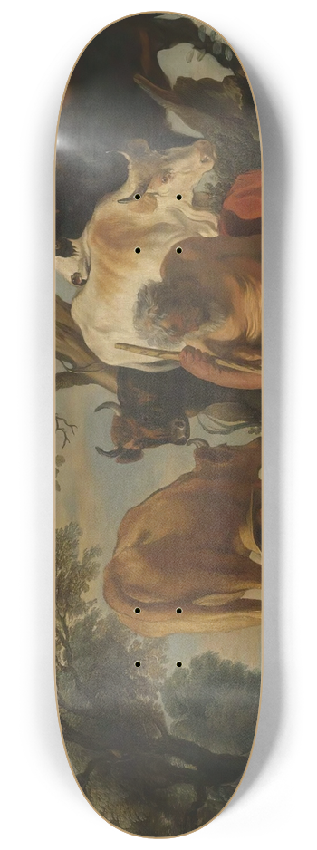 Jacob Jordaens - Mercury And Argus 8.25 inch art skate deck