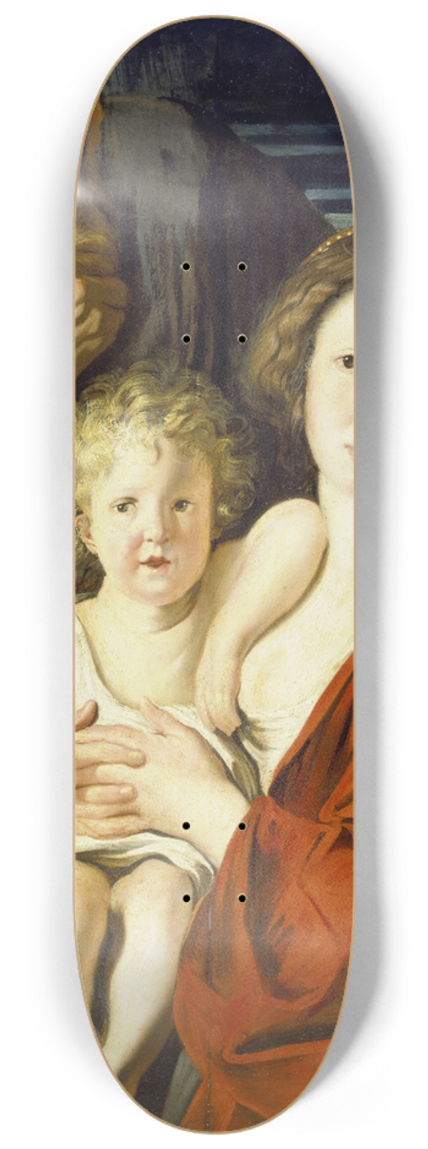 Jacob Jordaens - The Holy Family 8.25 inch art skate deck
