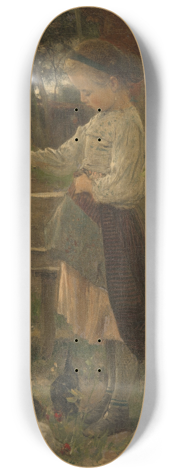 Jacob Maris - Feeding Chickens 8.25 inch art skate deck