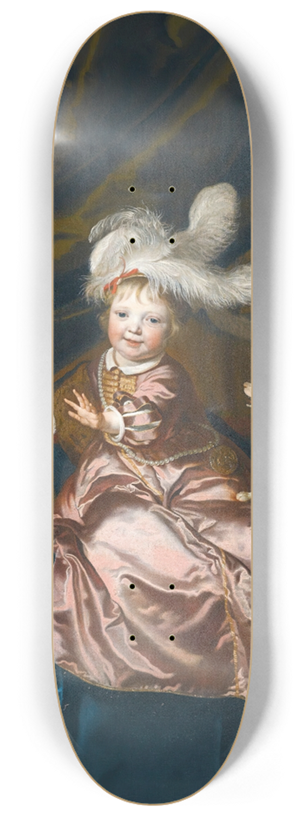Jacob Van Loo - Portrait Of A Boy 8.25 inch art skate deck