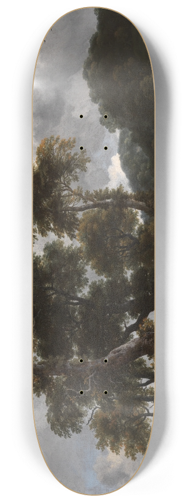 Jacob van Ruisdael - Grosse Baumgruppe am Wasser 8.25 inch art skate deck