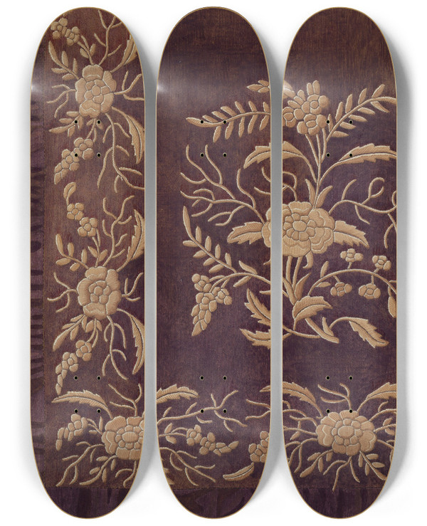 Triptych art skateboard deck of David P Willoughby Apron_2 by David P Willoughby