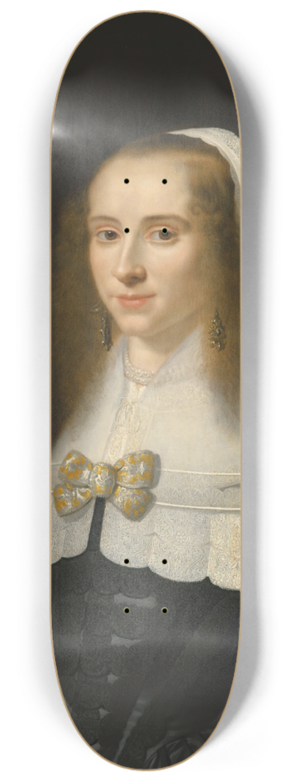 Jacob Willemsz. Delff The Younger - Portrait of a lady 8.25 inch art skate deck