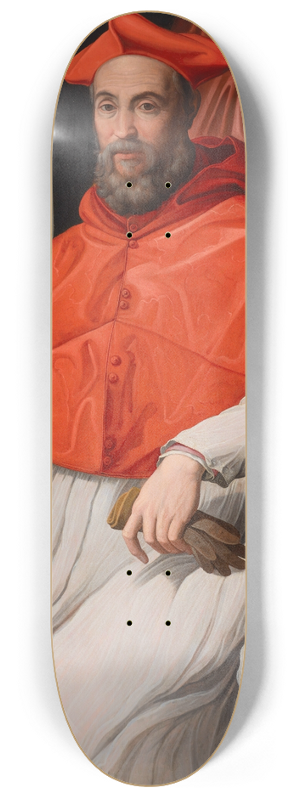Jacopino del Conte - Portrait of Niccolo Gaddi (1537-1591) 8.25 inch art skate deck
