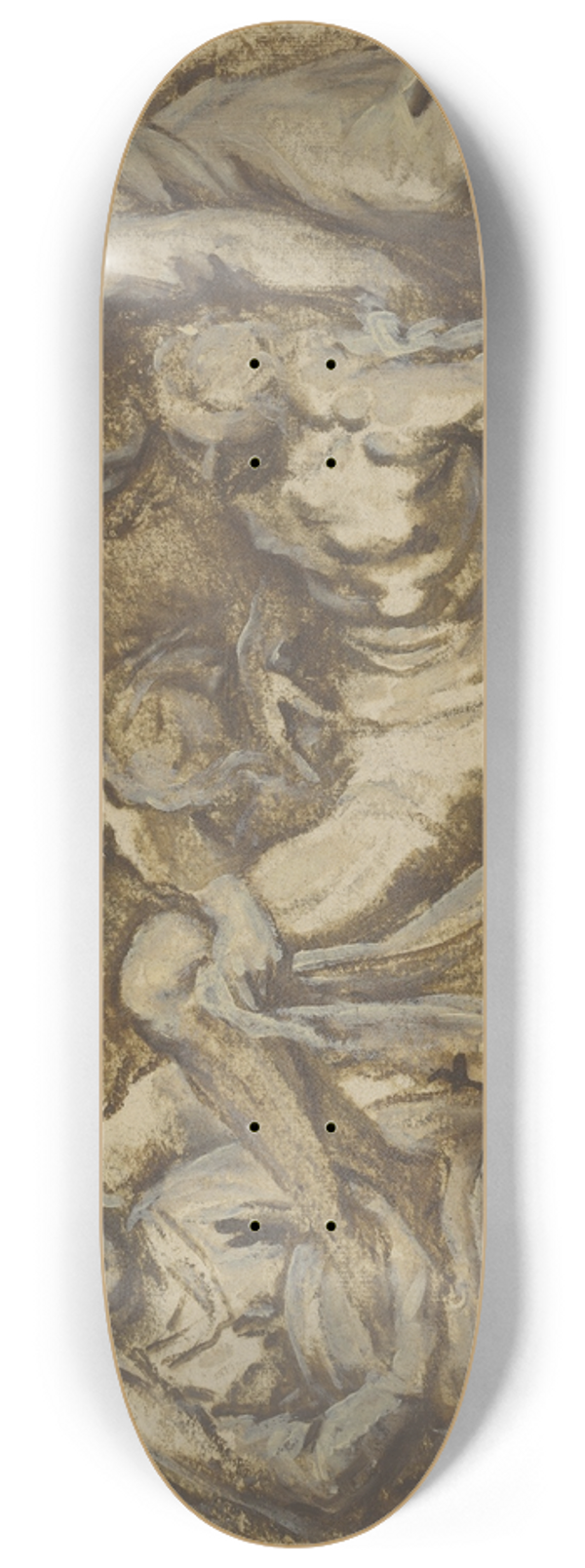 Jacopo Palma il Giovane - Christ Carried to the Tomb 8.25 inch art skate deck