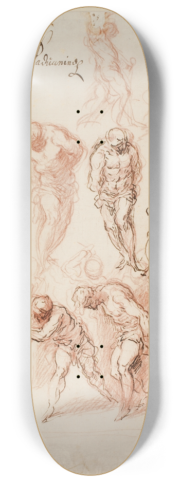 Jacopo Palma il Giovane - Studier til en Flagellation 8.25 inch art skate deck