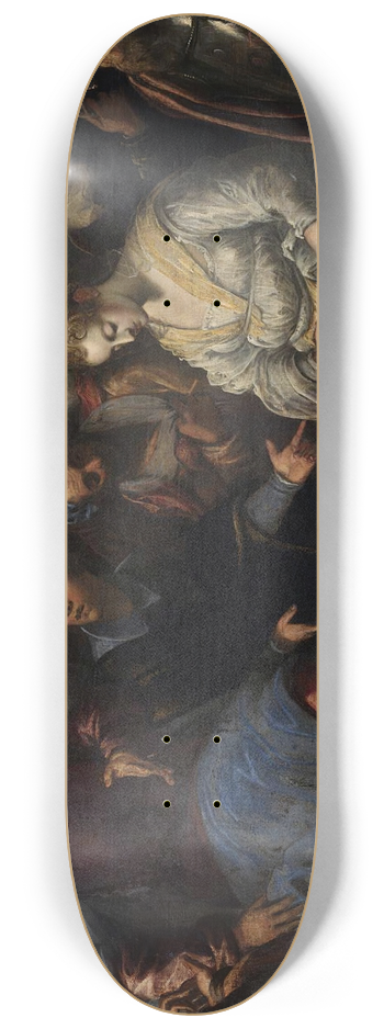 Jacopo Tintoretto - Christ and the Adulteress 8.25 inch art skate deck
