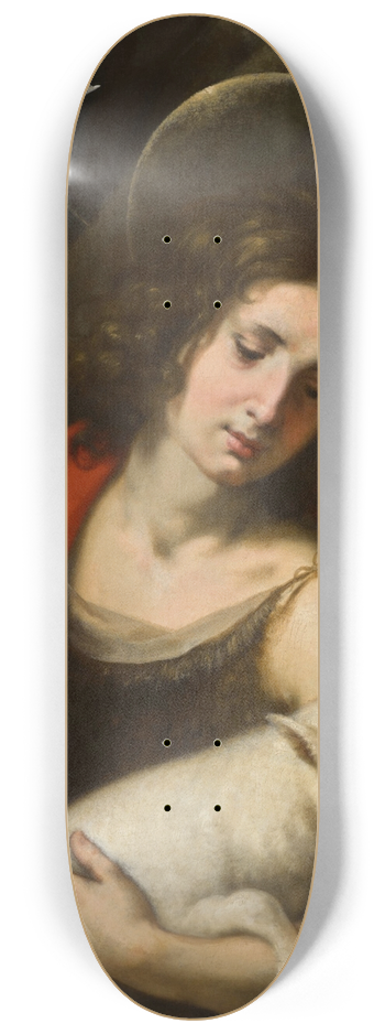 Jacopo Vignali - Saint John the Baptist 8.25 inch art skate deck
