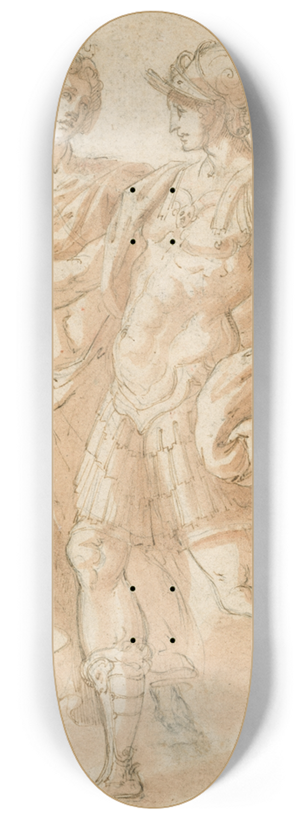 Jacopo Zanguidi - Mars and Diana (recto) 8.25 inch art skate deck