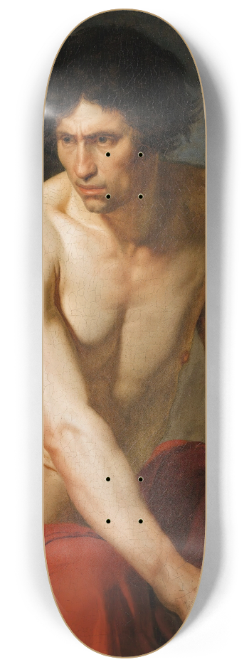 Jacques Augustin Pajou - Figures Dhommes 8.25 inch art skate deck