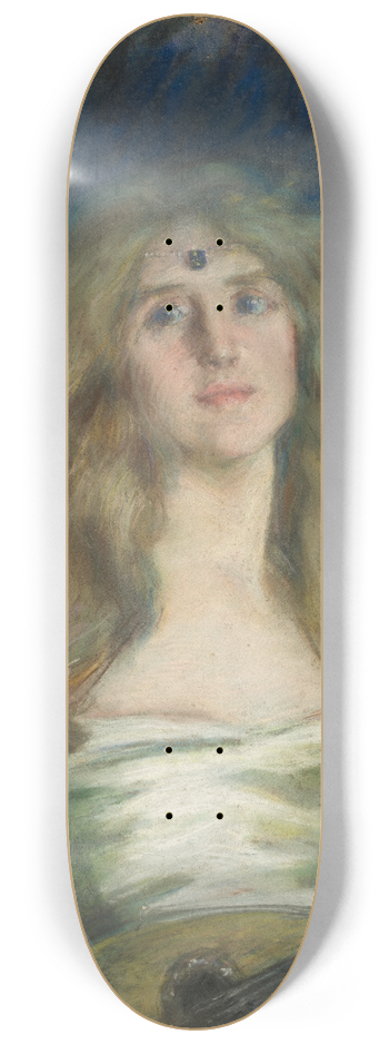 Alice Pike Barney - Natalie with Mandolin 8.25 inch art skate deck