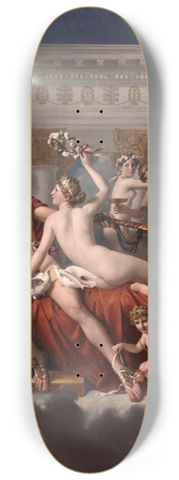 Jacques Louis David - Mars Being Disarmed By Venus 8.25 inch art skate deck