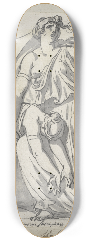 Jacques Louis David - Niobe and Her Daughter 8.25 inch art skate deck