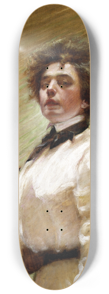 Alice Pike Barney - Self-Portrait with Palette 8.25 inch art skate deck