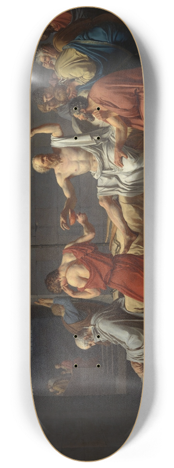 Jacques Louis David - The Death of Socrates 8.25 inch art skate deck