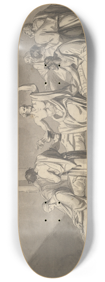 Jacques Louis David - The Death of Socrates 8.25 inch art skate deck